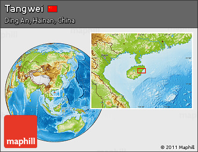 Physical Location Map of Tangwei