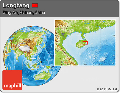 Physical Location Map of Longtang