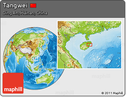 Physical Location Map of Tangwei