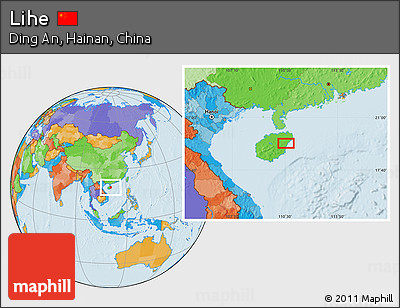 Political Location Map of Lihe