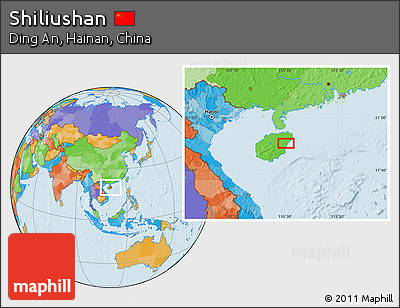 Political Location Map of Shiliushan