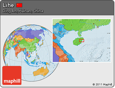 Political Location Map of Lihe