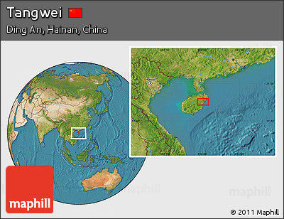 Satellite Location Map of Tangwei