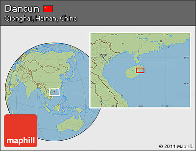 Savanna Style Location Map of Dancun