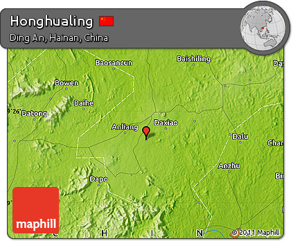 Physical Map of Honghualing