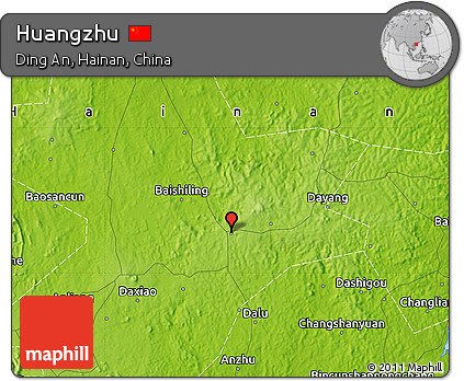 Physical Map of Huangzhu