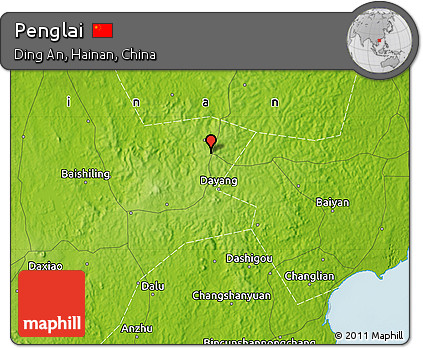 Physical Map of Penglai