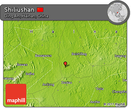 Physical Map of Shiliushan
