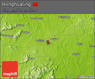 Physical Map of Honghualing