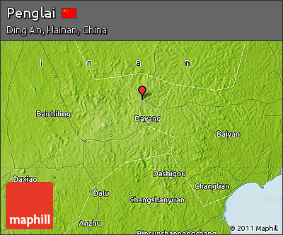 Physical Map of Penglai