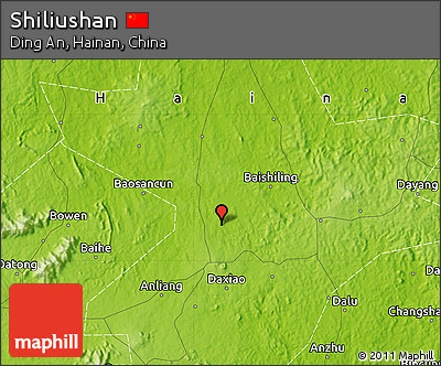 Physical Map of Shiliushan