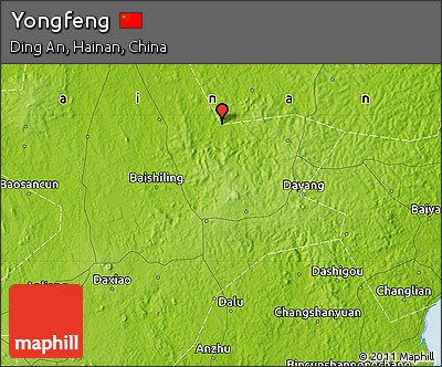 Physical Map of Yongfeng
