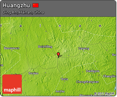 Physical Map of Huangzhu