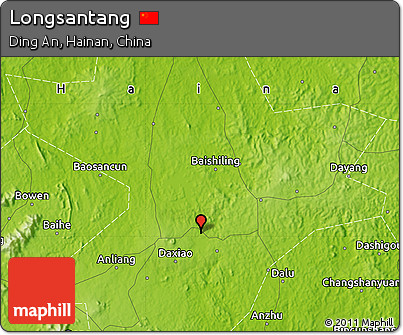 Physical Map of Longsantang