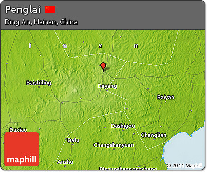 Physical Map of Penglai