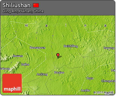 Physical Map of Shiliushan