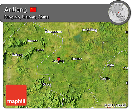 Satellite Map of Anliang