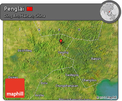 Satellite Map of Penglai
