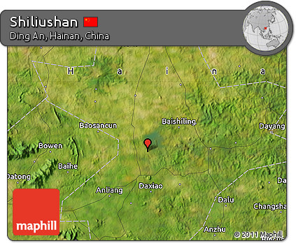 Satellite Map of Shiliushan