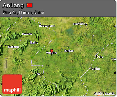 Satellite Map of Anliang
