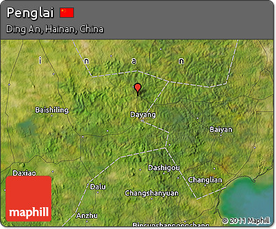 Satellite Map of Penglai