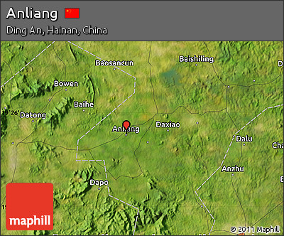 Satellite Map of Anliang