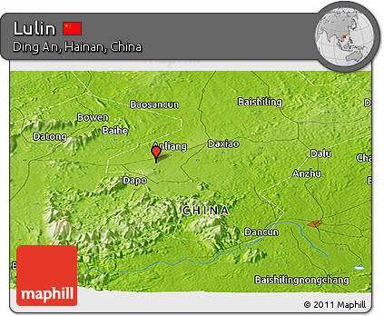 Physical Panoramic Map of Lulin