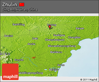 Physical Panoramic Map of Zhulin