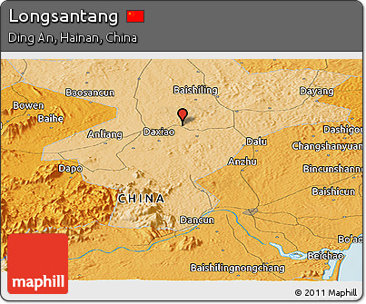Political Panoramic Map of Longsantang