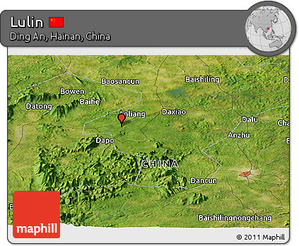 Satellite Panoramic Map of Lulin