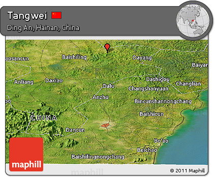 Satellite Panoramic Map of Tangwei