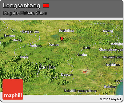Satellite Panoramic Map of Longsantang
