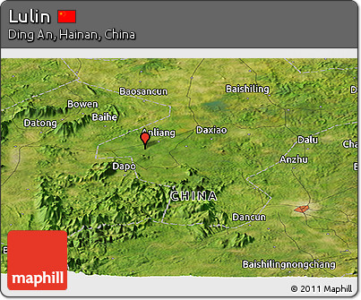 Satellite Panoramic Map of Lulin