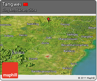 Satellite Panoramic Map of Tangwei