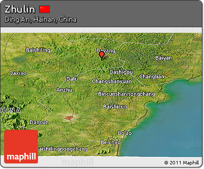 Satellite Panoramic Map of Zhulin
