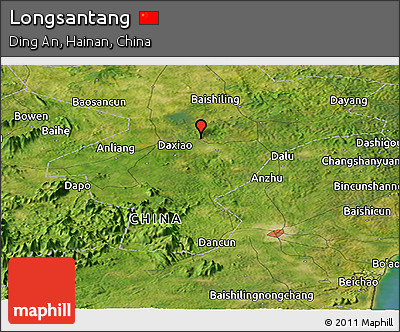 Satellite Panoramic Map of Longsantang