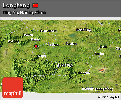 Satellite Panoramic Map of Longtang
