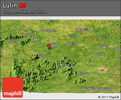 Satellite Panoramic Map of Lulin