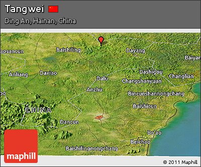 Satellite Panoramic Map of Tangwei