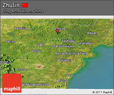 Satellite Panoramic Map of Zhulin