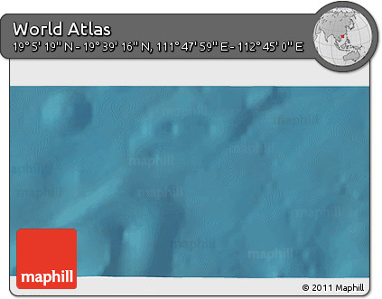 Satellite 3D Map of the Area around 19° 22' 18" N, 112° 16' 30" E