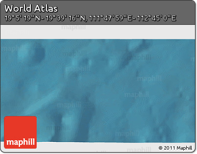 Satellite 3D Map of the Area around 19° 22' 18" N, 112° 16' 30" E