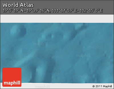 Satellite 3D Map of the Area around 19° 22' 18" N, 112° 16' 30" E