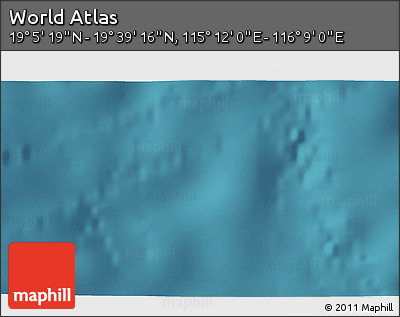 Satellite 3D Map of the Area around 19° 22' 18" N, 115° 40' 30" E