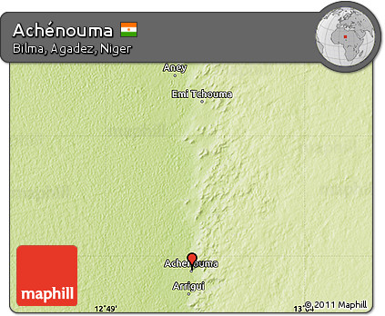 Physical Map of Achénouma