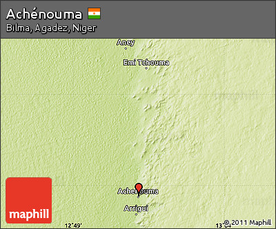 Physical Map of Achénouma