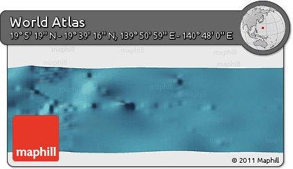 Satellite Panoramic Map of the Area around 19° 22' 18" N, 140° 19' 29" E