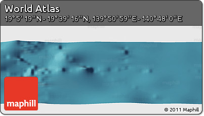 Satellite Panoramic Map of the Area around 19° 22' 18" N, 140° 19' 29" E