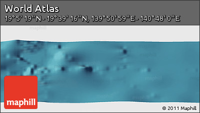 Satellite Panoramic Map of the Area around 19° 22' 18" N, 140° 19' 29" E