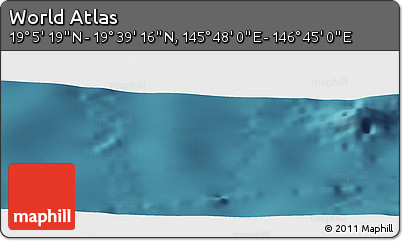 Satellite Panoramic Map of the Area around 19° 22' 18" N, 146° 16' 30" E